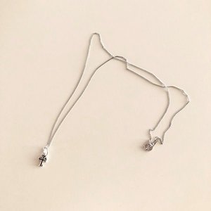 [Silver925] mono cross necklace